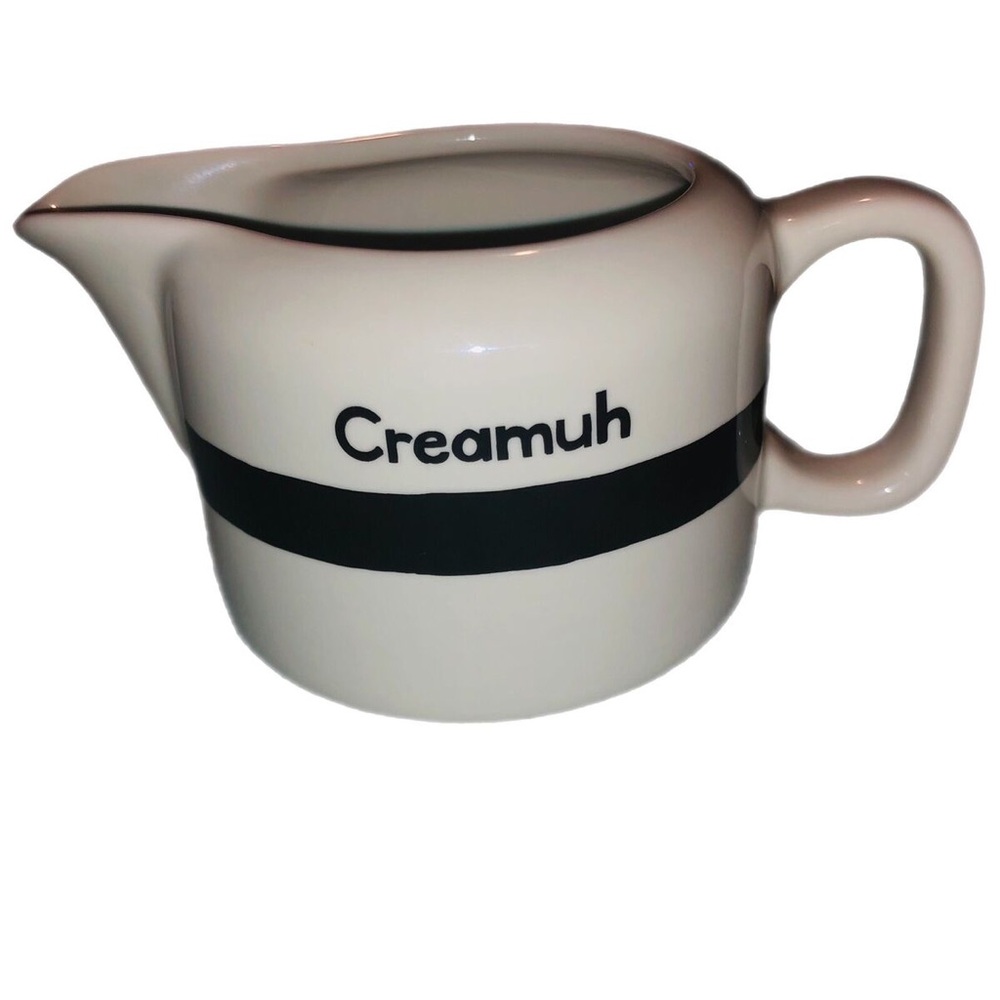 Fishs Eddy Brooklynese "Creamuh" Creamer Pitcher